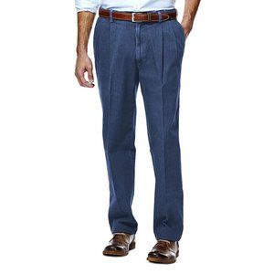 Hagger Work to Weekend Denim Trouser Classic Fit